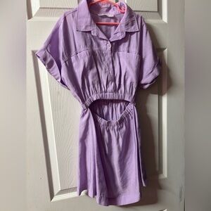 Zara Lavender Backless Dress